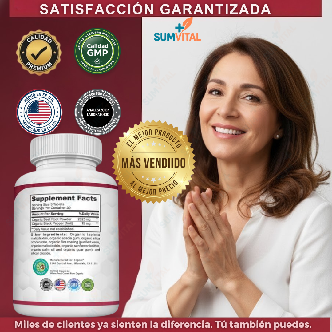 Sumvital Top Luxe Raíz de Remolacha Orgánica Sumvital