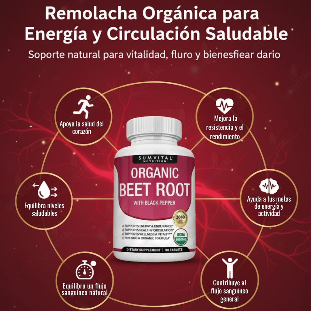 Sumvital Top Luxe Raíz de Remolacha Orgánica Sumvital