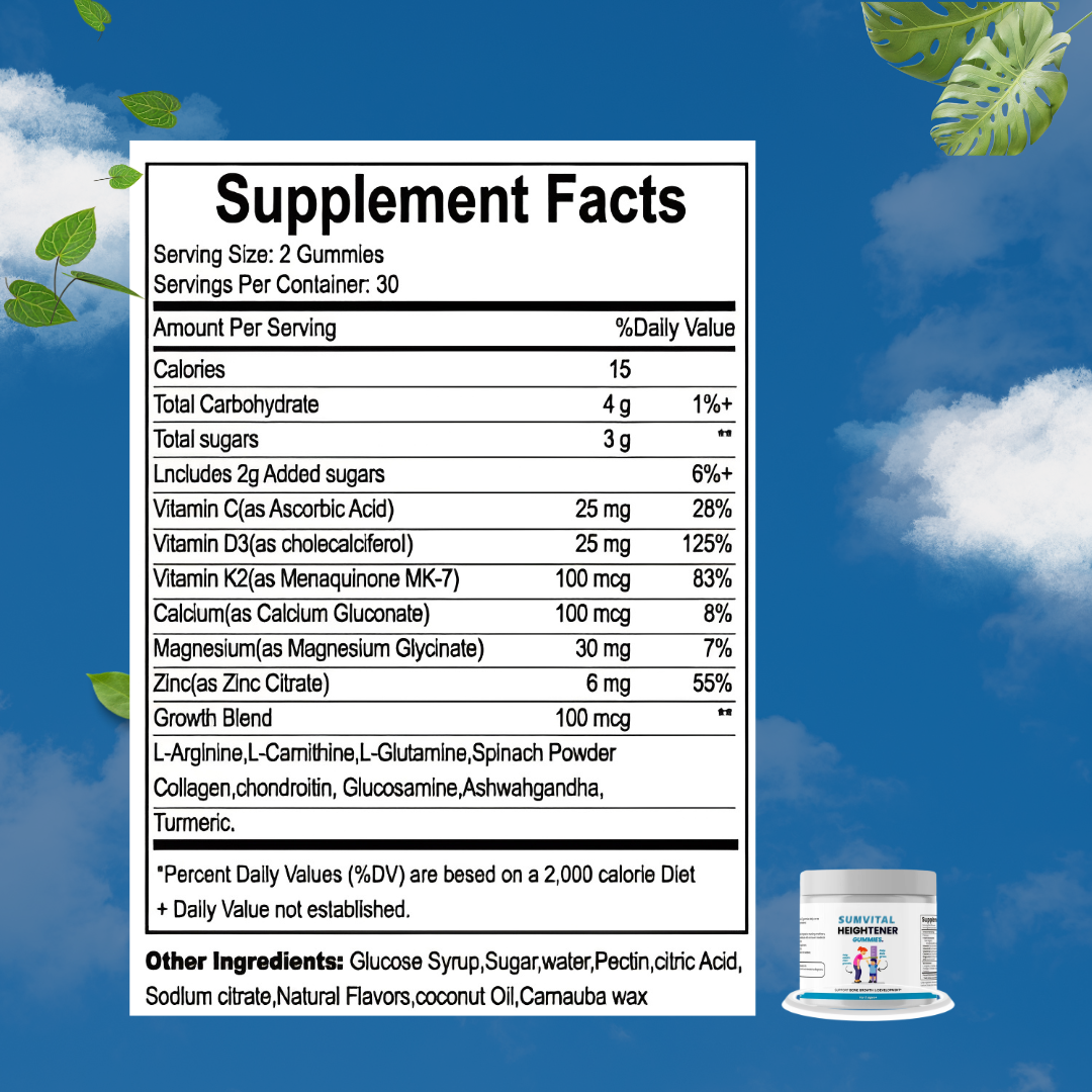 Sumvital Heightener Gummies